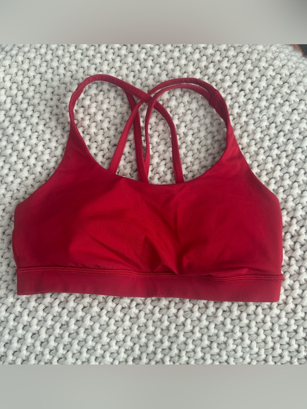 lululemon athletica Red Double-Strap Sports Bra